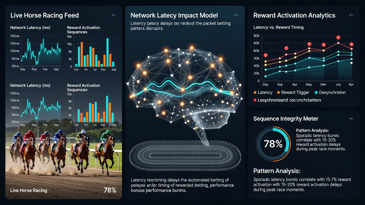 Analyse van latency-effecten op mobiele beloningssequenties in paardenrennen