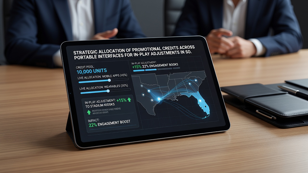 Gebruikersinterface voor rackettoernooien met live credit allocatie en in-play aanpassingen